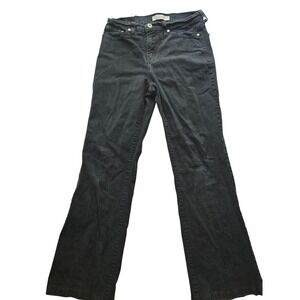 Levis Perfectly Slimming Boot Cut 512 Jeans Black Wash Womens Size 8 Short